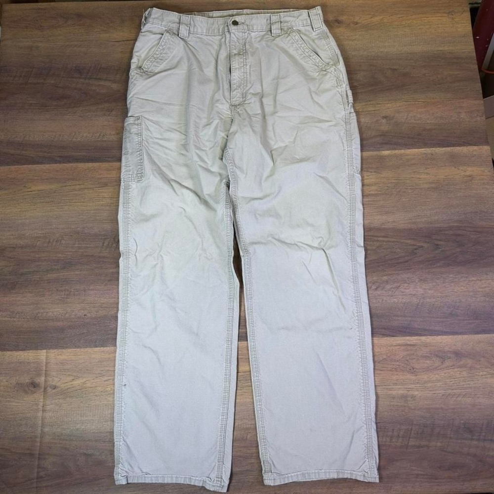 Carhartt B151 TAN‎ Dungaree Fit Carpenter Pants 38x36 Khaki